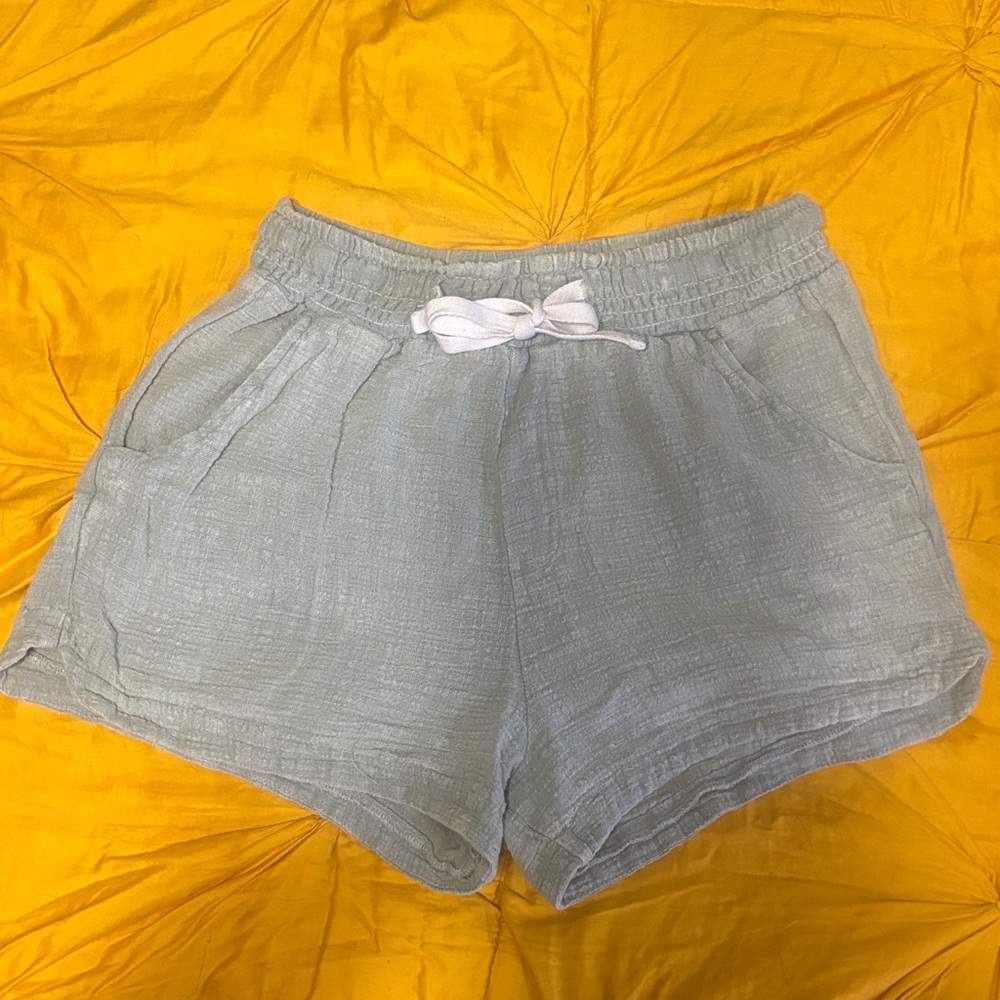 Ocean Drive Soft Gray High Waist Shorts